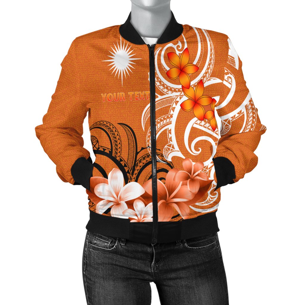 Custom Marshall Islands Personalised Women's Bomber Jacket - Marshallese Spirit - Polynesian Pride
