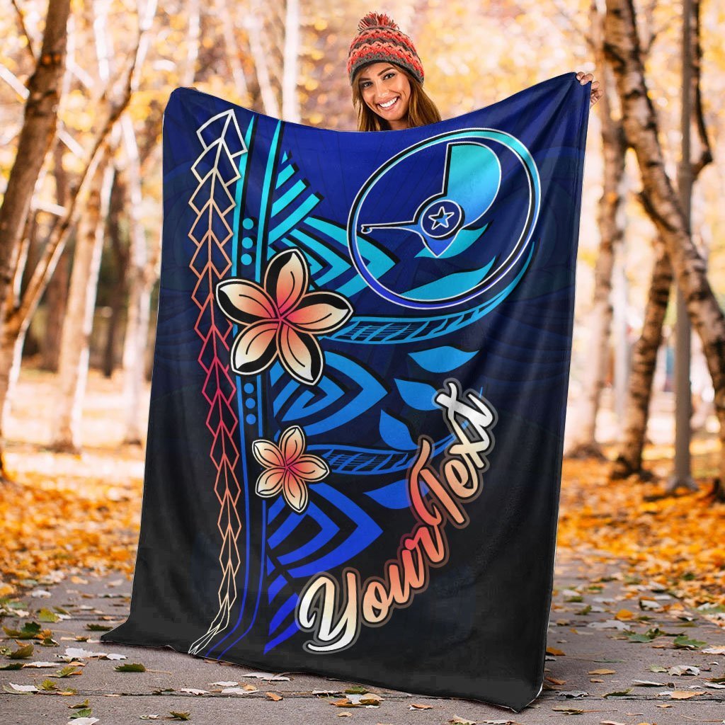 Yap Custom Personalised Premium Blanket - Vintage Tribal Mountain - Polynesian Pride