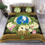 Yap State Bedding Set - Polynesian Gold Patterns Collection Black - Polynesian Pride