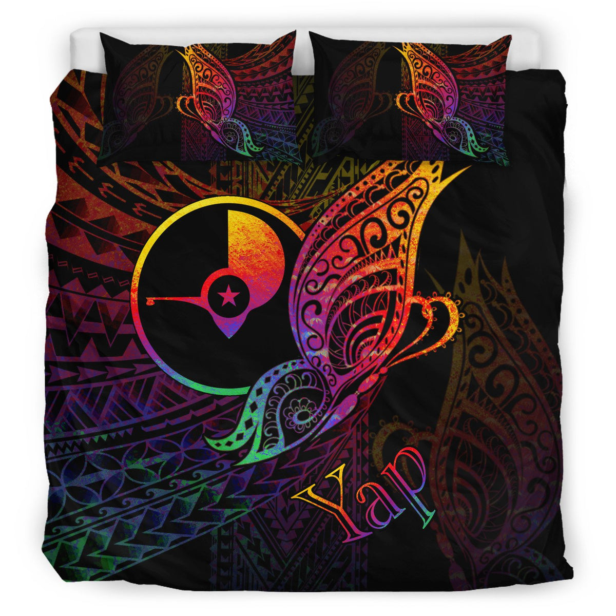 Yap State Bedding Set - Butterfly Polynesian Style - Polynesian Pride