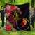 Yap State Premium Quilt - Tropical Hippie Style Black - Polynesian Pride