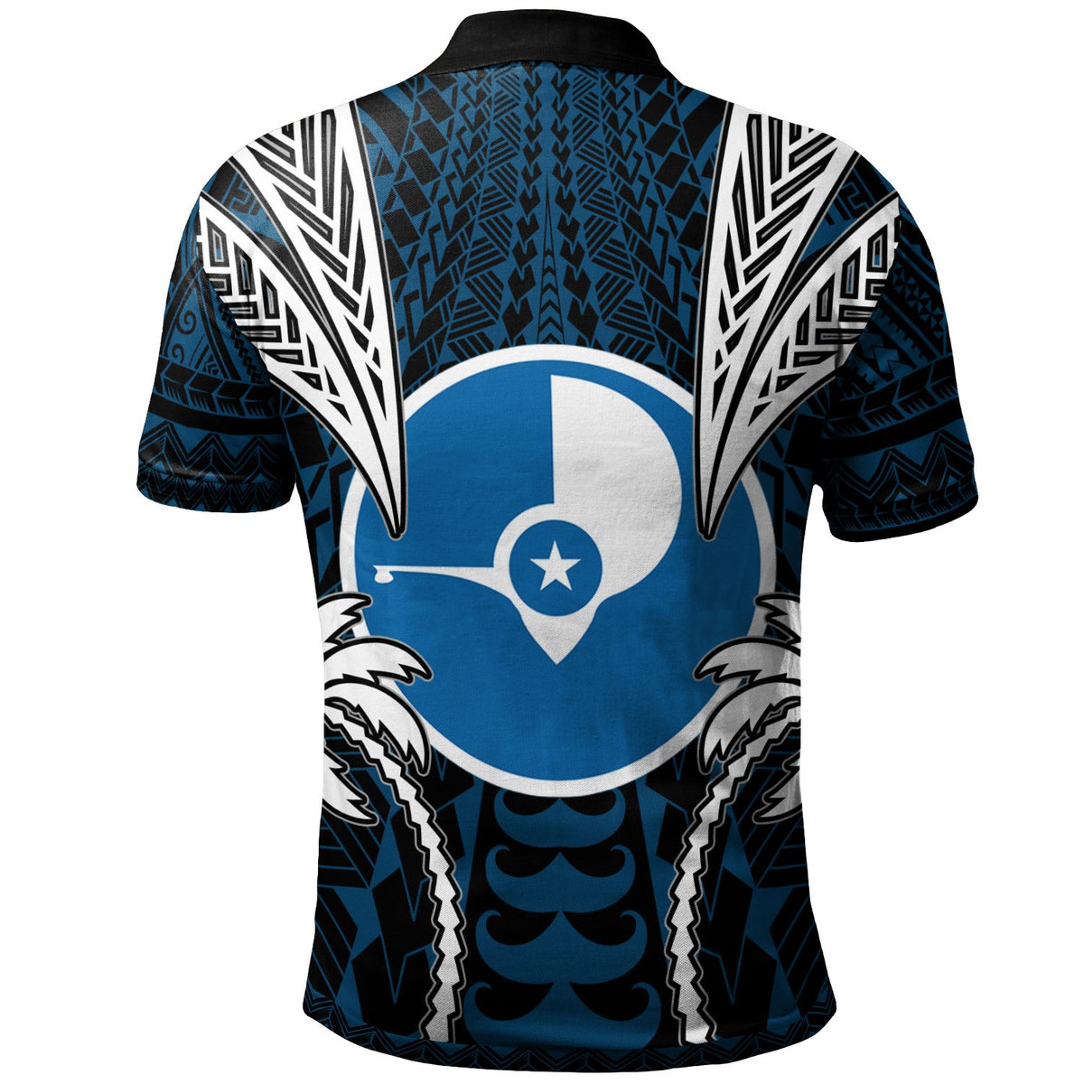 Yap Polo Shirt Blood Runs Through My Veins Style Flag - Polynesian Pride