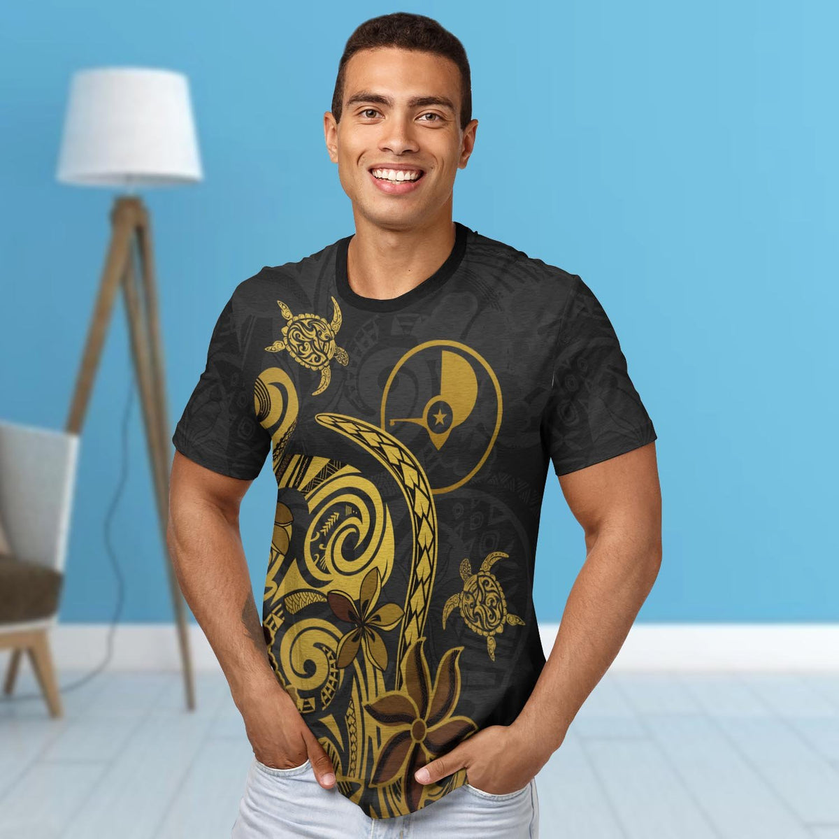 Yap State Custom T Shirt Folk Style - Polynesian Pride