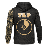 Micronesia All Over Print Hoodie Yap In My Heart Gold - Polynesian Pride