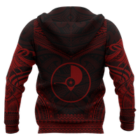 Yap Polynesian Chief Hoodie Red Version - Polynesian Pride