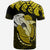 Hawaii Polynesian Aumakua Hammerhead Shark T Shirt Cloud Style Yellow - Polynesian Pride