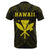 Hawaii Kakau Makau Fish Hook Polynesian T Shirt Yellow - Polynesian Pride