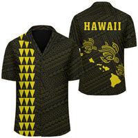 Kakau Polynesian Three Turtles Map Hawaii Shirt - Yellow Unisex Yellow - Polynesian Pride
