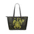 Hawaii Kakau Polynesian Turtle Map Large Leather Tote - Yellow Yellow - Polynesian Pride