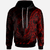 Niue Hoodie Custom Polynesian Pattern Style Red Color Unisex Red - Polynesian Pride