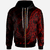 Federated States of Micronesia Zip Hoodie Custom Polynesian Pattern Style Red Color Unisex Red - Polynesian Pride