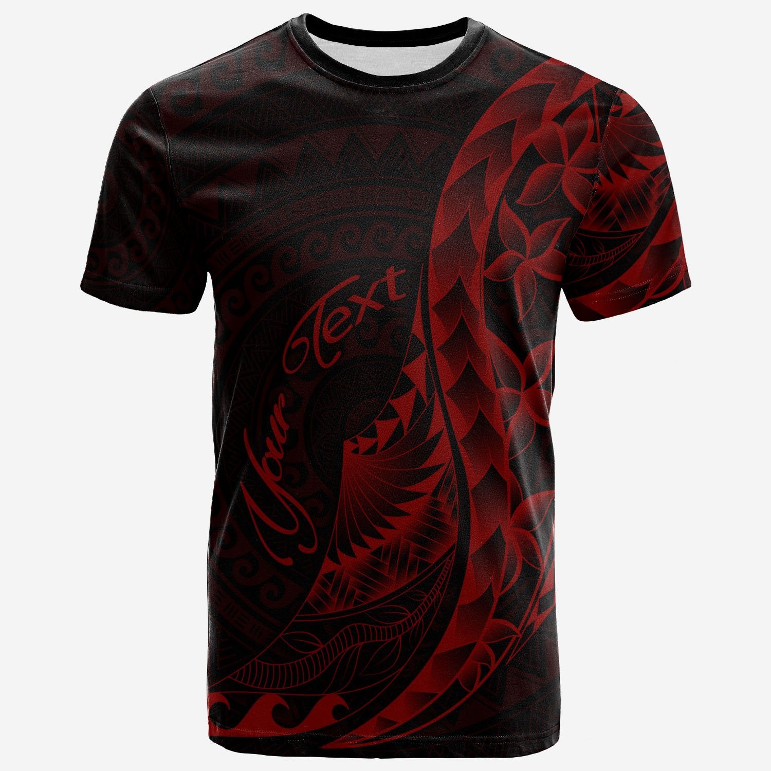 Samoa T Shirt Custom Polynesian Pattern Style Red Color Unisex Red - Polynesian Pride