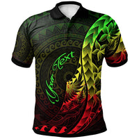 Kosrae Polo Shirt Custom Polynesian Pattern Style Reggae Color Unisex Reggae - Polynesian Pride