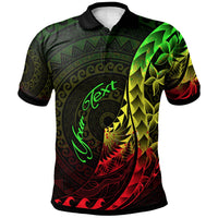 Tuvalu Polo Shirt Custom Polynesian Pattern Style Reggae Color Unisex Reggae - Polynesian Pride