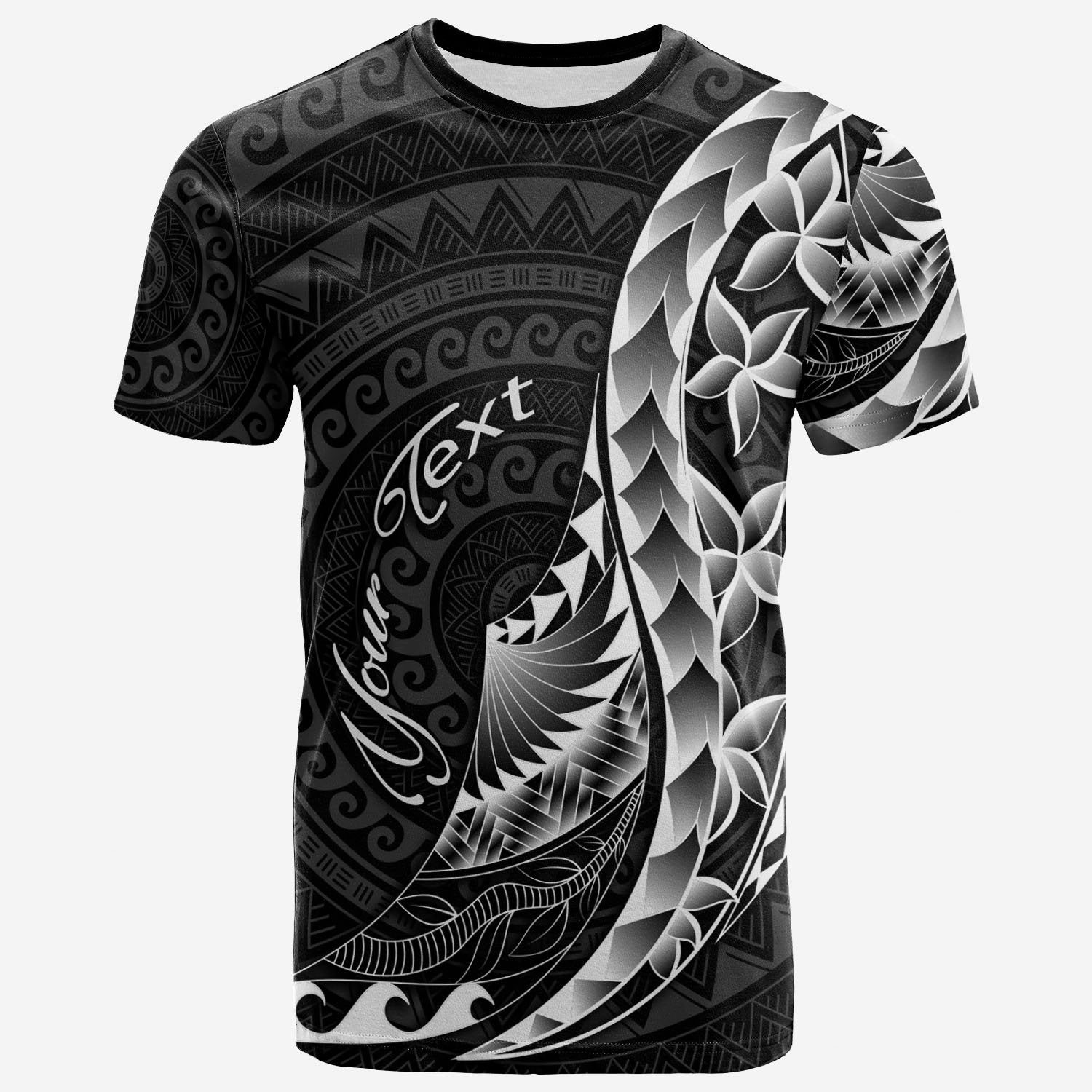 New Caledonia T Shirt Custom Polynesian Pattern Style Unisex Black - Polynesian Pride