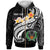 Pohnpei Custom Zip up Hoodie Pohnpei Seal Polynesian Patterns Plumeria (Black) Unisex Black - Polynesian Pride