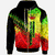 French Polynesia Zip Hoodie Reggage Color Symmetry Style Unisex Black - Polynesian Pride