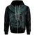 Polynesian Hawaii Custom Zip up Hoodie Maui Polynesian Waves (Turquoise) Unisex Turquoise - Polynesian Pride