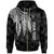 Niue Custom Zip up Hoodie Polynesian Wings (White) Unisex White - Polynesian Pride