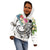 Nauru Polynesian Zip up Hoodie Summer Plumeria (White) - Polynesian Pride