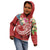 YAP Polynesian Zip up Hoodie Summer Plumeria (Red) - Polynesian Pride