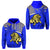 Custom Suva Grammar School Zip Hoodie (For Kid) Spirit Lion Custom Text and Number LT13 Unisex Blue - Polynesian Pride