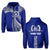 Custom Tupou College Zip Hoodie Toloa Tonga Unisex Blue - Polynesian Pride