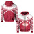 Custom Adi Cakobau Zip Hoodie Fiji School LT13 Unisex Crimson - Polynesian Pride