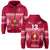 (Custom Text and Number) Beulah College Hoodie Ngatu Pattern Tonga LT13 - Polynesian Pride