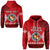 Custom Vava u Tonga Zip Hoodie Tongan Ngatu LT13 Unisex Red - Polynesian Pride