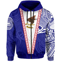 American Samoa Flag Day Zip up Hoodie Mix Style LT7 - Polynesian Pride