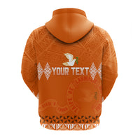 Custom Tonga Kolisi Tailulu Haapai Hoodie White Dove LT7 - Polynesian Pride