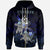 Vanuatu Polynesian Zip up Hoodie Blue Turtle Couple Unisex Blue - Polynesian Pride