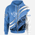 Kosrae Zip Hoodie Custom Symmetrical Lines Unisex Blue - Polynesian Pride