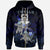 Tuvalu Polynesian Zip up Hoodie Blue Turtle Couple Unisex Blue - Polynesian Pride