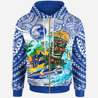 Hawaii Polynesian Custom Hoodie Kailua High School Tiki Tribal Surfriders Polynesian Culture LT10 - Polynesian Pride