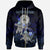 American Samoa Polynesian Zip up Hoodie Blue Turtle Couple Unisex Blue - Polynesian Pride