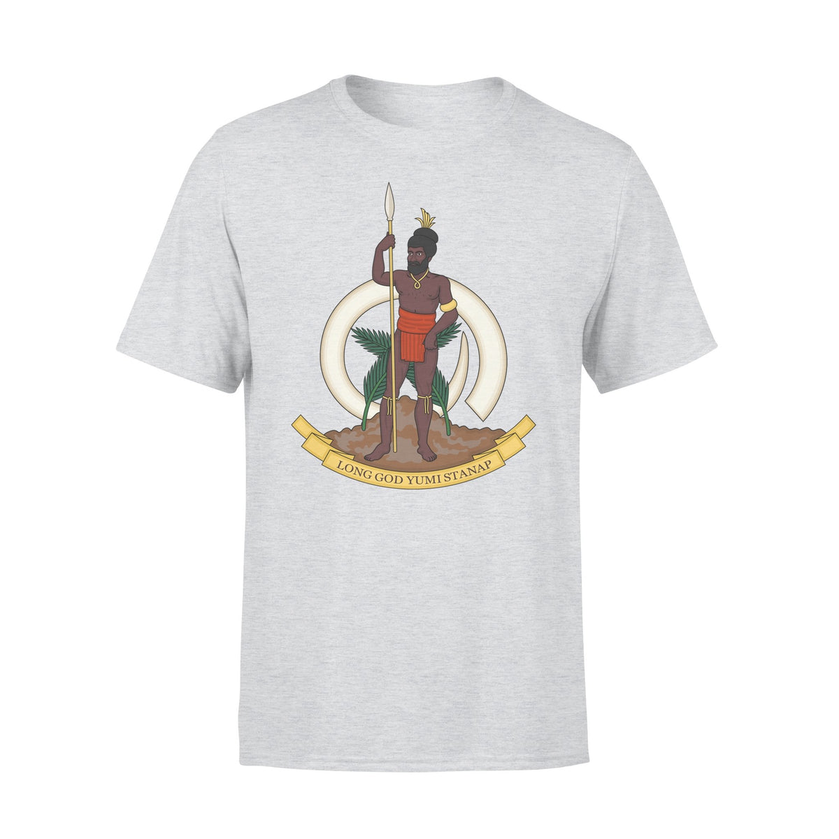 Vanuatu T Shirt Vanuatuan Coat of Arm - Polynesian Pride