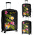 Tonga Polynesian Custom Personalised Luggage Covers - Plumeria Tribal Black - Polynesian Pride