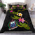 Samoa Polynesian Custom Personalised Bedding Set - Plumeria Tribal Black - Polynesian Pride