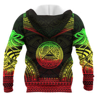 American Samoa Polynesian Chief Custom Hoodie Reggae Version Unisex Reggae - Polynesian Pride