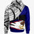 American Samoa Custom Hoodie American Samoa Flag Style With Pattern Unisex Blue - Polynesian Pride