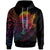 American Samoa Hoodie Butterfly Polynesian Style Unisex Black - Polynesian Pride