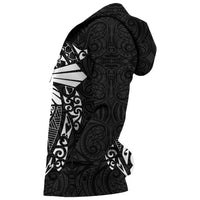 New Zealand ANZAC Zip up Hoodie, Lest We Forget Maori Cross Tattoo Zipper Hoodie - Polynesian Pride