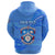 Custom Apifoou College Tonga Zip Hoodie Unique Version Full Blue - Polynesian Pride