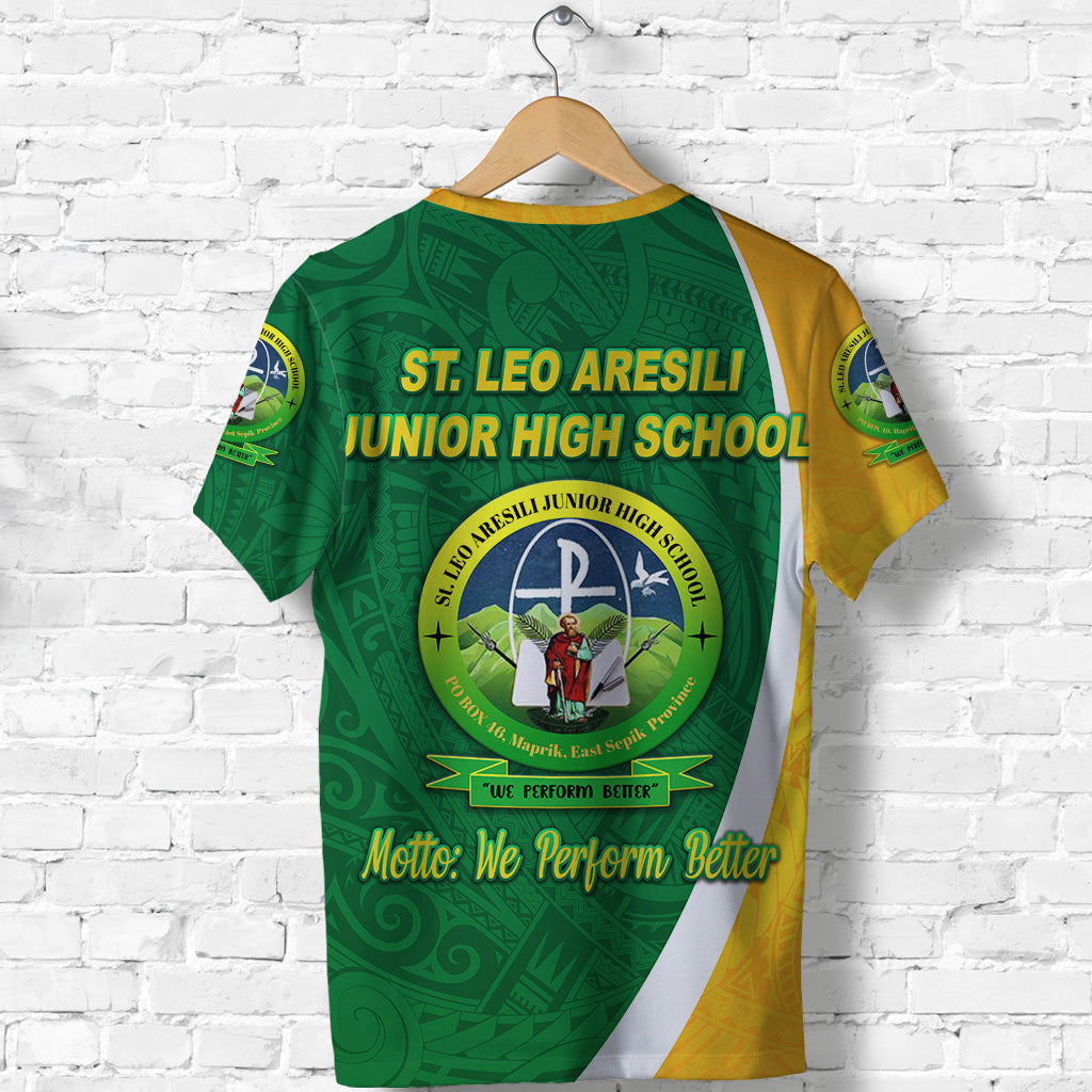 St. Leo Aresili Junior High School T Shirt Simple Style LT8 - Polynesian Pride