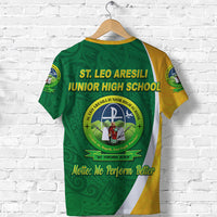 St. Leo Aresili Junior High School T Shirt Simple Style LT8 - Polynesian Pride