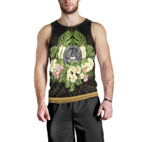 American Samoa Men's Tank Top - Polynesian Gold Patterns Collection - Polynesian Pride