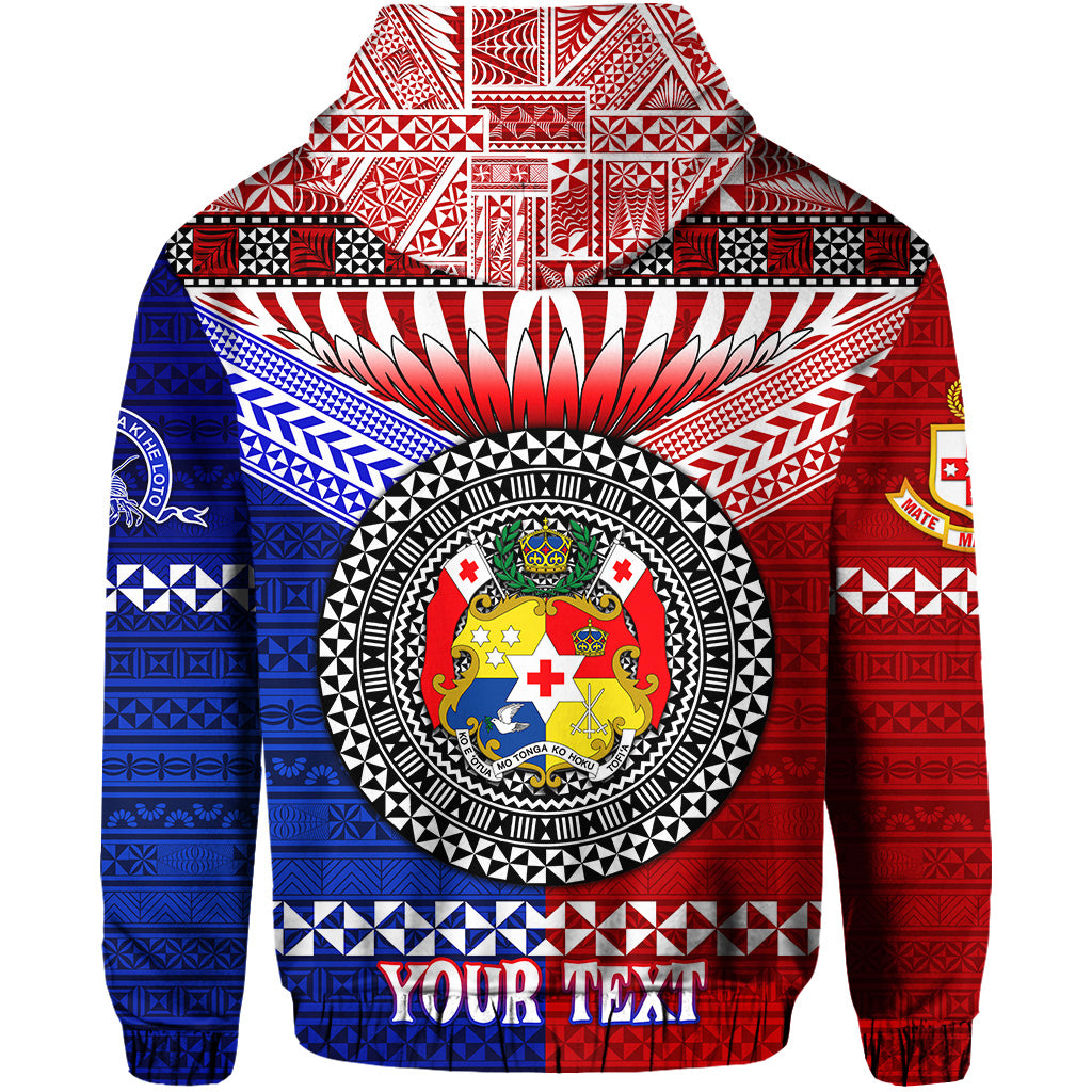 Custom Kolisi Tonga College Atele and Tupou College Toloa Zip Hoodie Together Unique LT8 - Polynesian Pride