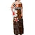 Custom Hawaiian Tribal Hammerhead Shark Tattoo Matching Hawaiian Shirt and Dress with Polynesian Hibiscus Orange LT6 - Polynesian Pride